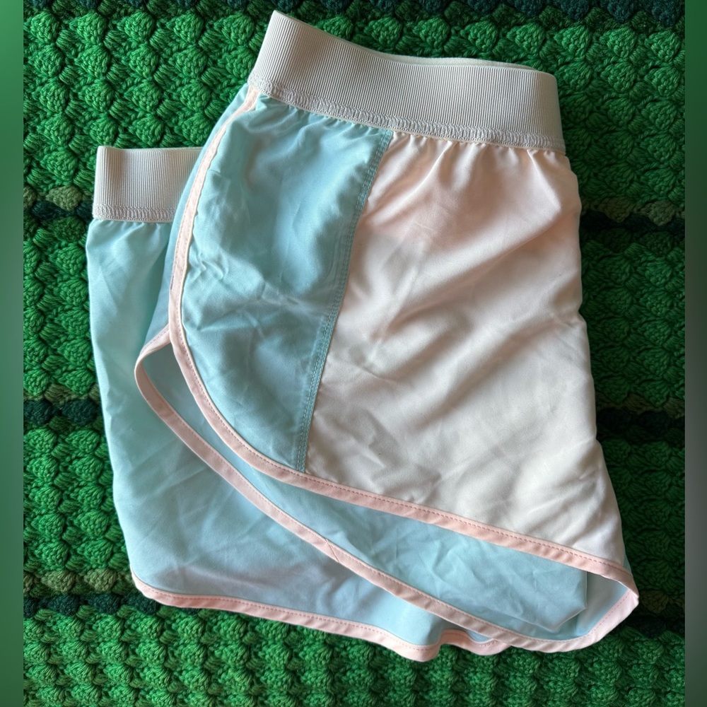 Hurley Women’s Light Mint and Peach Running Shorts